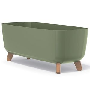 NABBI DGCL600 plastový kvetináč na nožičkách 58 cm zelená vyobraziť