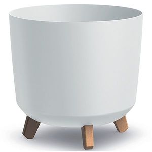 NABBI DGTL300L plastový kvetináč na nožičkách 29, 8 cm biela vyobraziť