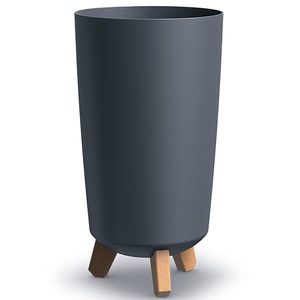 NABBI DGTL200 plastový kvetináč na nožičkách 19, 5 cm antracit vyobraziť