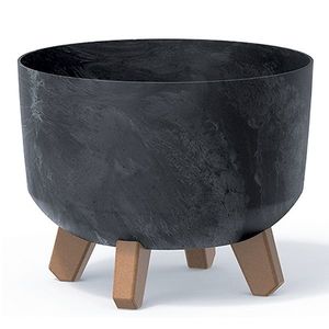 NABBI DGRL240E plastový kvetináč na nožičkách 23, 8 cm antracit vyobraziť