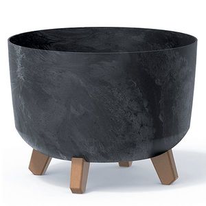 NABBI DGRL350E plastový kvetináč na nožičkách 33, 9 cm antracit vyobraziť
