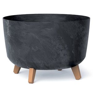NABBI DGRL400E plastový kvetináč na nožičkách 39 cm antracit vyobraziť