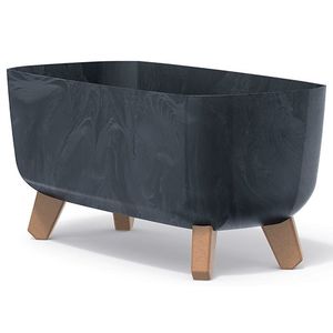 NABBI DGCL400E plastový kvetináč na nožičkách 39 cm antracit vyobraziť