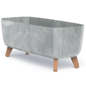 NABBI DGCL600E plastový kvetináč na nožičkách 58 cm sivý betón vyobraziť