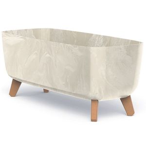 NABBI DGCL600E plastový kvetináč na nožičkách 58 cm krémová vyobraziť
