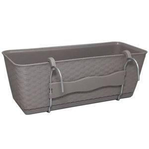 NABBI DRL400PW plastový balkónový kvetináč 38, 6 cm mocca vyobraziť