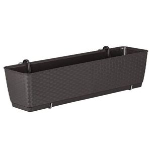 NABBI DRL500PW plastový balkónový kvetináč 49, 2 cm hnedá vyobraziť
