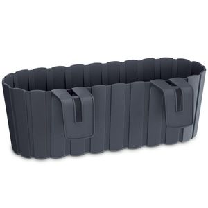 NABBI DDECZ400 plastový balkónový kvetináč 38, 3 cm antracit vyobraziť