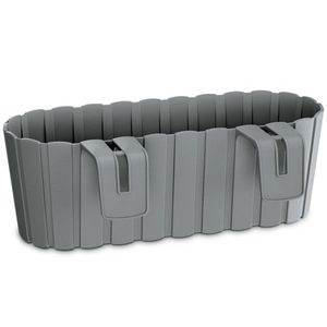 NABBI DDECZ400 plastový balkónový kvetináč 38, 3 cm sivý kameň vyobraziť