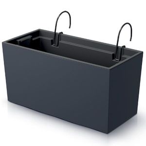 NABBI DUC400W plastový balkónový kvetináč 39, 5 cm antracit vyobraziť