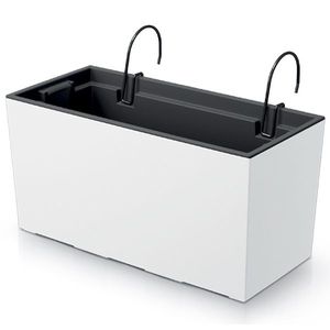 NABBI DUC400W plastový balkónový kvetináč 39, 5 cm biela vyobraziť
