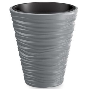 NABBI DBSA300 plastový kvetináč 29, 5 cm sivý kameň vyobraziť