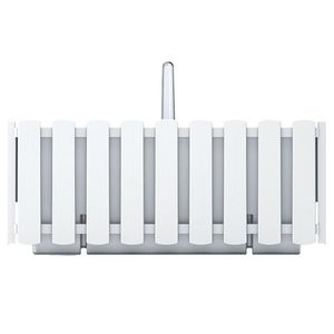 NABBI DDEF400W samozavlažovací plastový balkónový kvetináč 38 cm biela vyobraziť