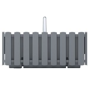 NABBI DDEF400W samozavlažovací plastový balkónový kvetináč 38 cm sivý kameň vyobraziť