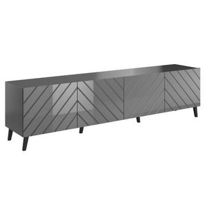 CAMA MEBLE Abeto 200 tv stolík grafit / grafit lesk vyobraziť