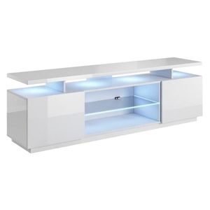 CAMA MEBLE Eva tv stolík biely lesk vyobraziť