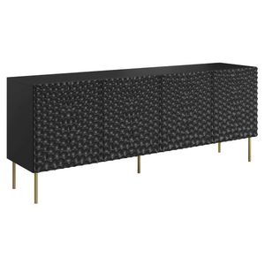 CAMA MEBLE Hole 190 štvordverová komoda čierna vyobraziť