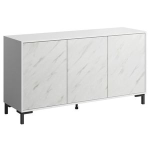 CAMA MEBLE Marmo 150 3D trojdverová komoda biela vyobraziť