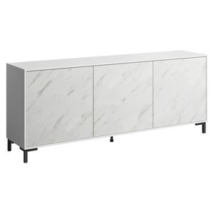 CAMA MEBLE Marmo 200 3D trojdverová komoda biela vyobraziť
