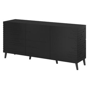 CAMA MEBLE Nova trojdverová komoda čierna vyobraziť