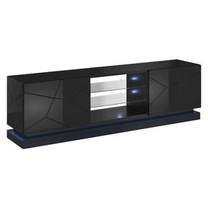 CAMA MEBLE Qiu 200 tv stolík čierny lesk vyobraziť