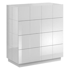 CAMA MEBLE Reja KOM4S zásuvková komoda biely lesk vyobraziť
