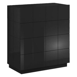 CAMA MEBLE Reja KOM4S zásuvková komoda čierny lesk vyobraziť