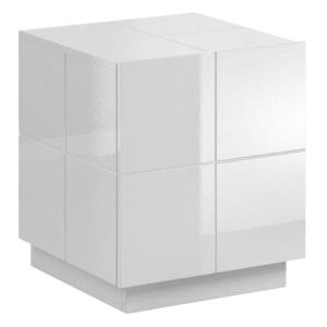 CAMA MEBLE Reja nočný stolík (2 ks) biely lesk vyobraziť