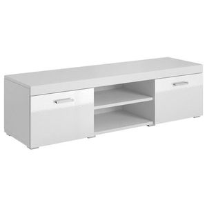 CAMA MEBLE Samba REG9 tv stolík biela / biely lesk vyobraziť