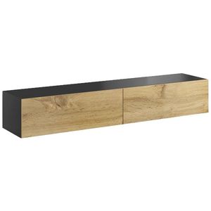 CAMA MEBLE Vigo 180 tv stolík čierna / dub wotan vyobraziť