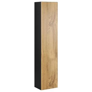 CAMA MEBLE Vigo 180 skrinka na stenu čierna / dub wotan vyobraziť