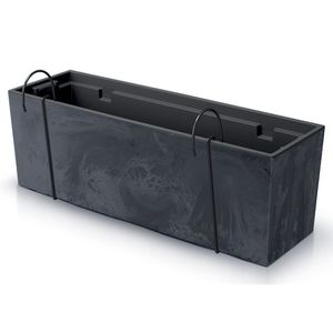 NABBI DUC600EW plastový balkónový kvetináč 58 cm antracit vyobraziť