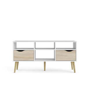 Biely TV stolík Tvilum Oslo, 117 x 57 cm vyobraziť