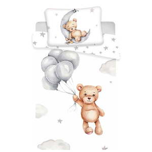 Bavlnené detské obliečky do postieľky 100x135 cm Teddy Bear – Jerry Fabrics vyobraziť