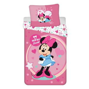 Detské obliečky na jednolôžko z mikrovlákna 140x200 cm Minnie Sweet Like Me - Jerry Fabrics vyobraziť