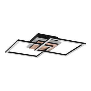 Čierno-hnedé LED stmievateľné stropné svietidlo 28x57 cm Giro – Trio vyobraziť