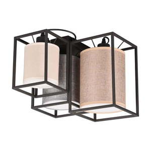 Matne čierno-béžové stropné svietidlo 34x40 cm Ross – Trio vyobraziť