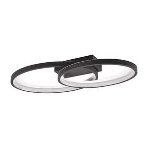 Čierno-biele LED stropné svietidlo 30x57 cm Malaga – Trio vyobraziť