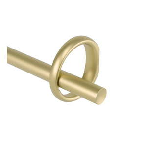 Oceľová roztiahnuteľná garniža 107 - 305 cm Ringlet - Umbra vyobraziť