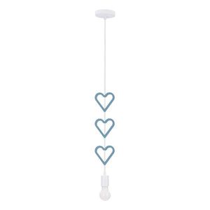 Bielo-modré detské svietidlo s kovovým tienidlom Single - Candellux Lighting vyobraziť