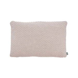 Béžový vankúš zo zmesi bavlny a vlny Södahl Wave Knit, 40 x 60 cm vyobraziť