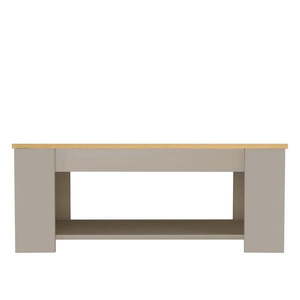 Konferenčný stolík s doskou v dubovom dekore v sivo-prírodnej farbe 105x47 cm Emerald – Støraa vyobraziť
