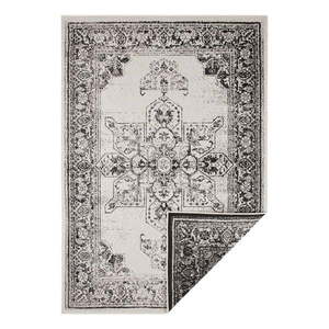 Čierno-krémový vonkajší koberec NORTHRUGS Borbon, 80 x 150 cm vyobraziť
