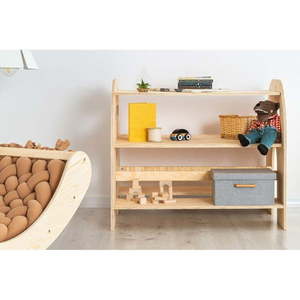 Detská knižnica v dekore borovice v prírodnej farbe 76x80 cm MUNDO – Adeko vyobraziť