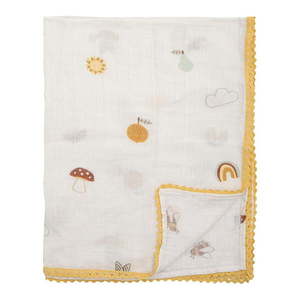 Biela detská deka 80x100 cm Agnes – Bloomingville Mini vyobraziť