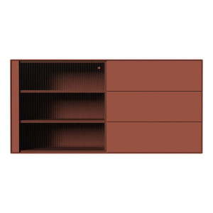 V tehlovej farbe závesná komoda 120x59 cm Edge by Hammel – Hammel Furniture vyobraziť