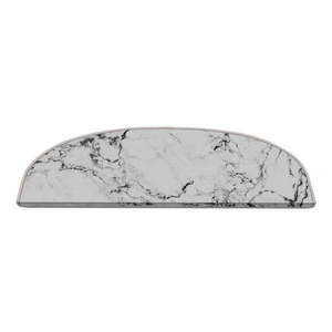 Biele nášľapy na schody v súprave 16 ks 20x65 cm Marble Dream – Vitaus vyobraziť