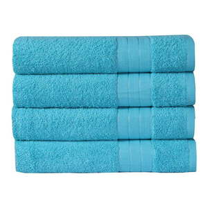Tyrkysovomodré bavlnené uteráky v súprave 4 ks 50x100 cm – Good Morning vyobraziť