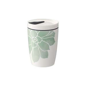 Zeleno-biely porcelánový cestovný hrnček Villeroy & Boch Like To Go, 290 ml vyobraziť