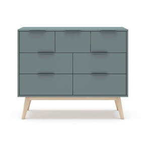 Komoda sivozelená 120x83x40 cm Pisco – Marckeric vyobraziť